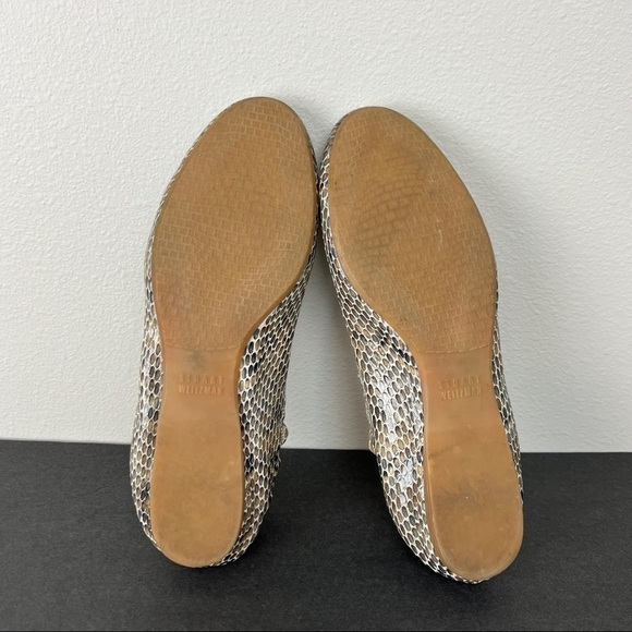 Stuart Weitzman Snakeskin Ballet Flats - Picture 7 of 9